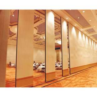 酒店活动隔断墙餐厅可移动屏风隔断办公会议室旋转吊挂折叠间隔门