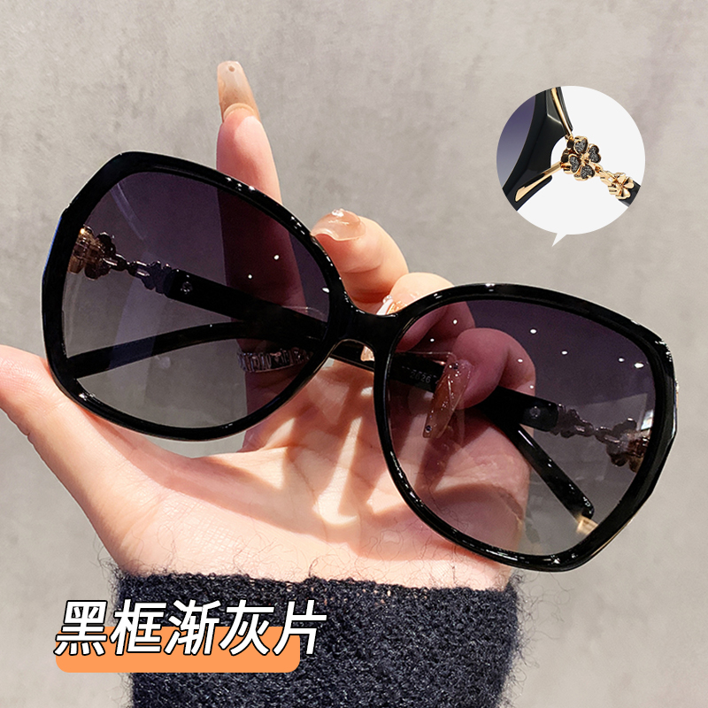 渐变色墨镜女士圆脸显瘦开车防紫外线高级感近视太阳镜可配有度数