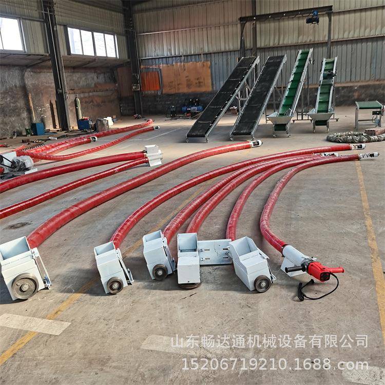 大型牛津软管抽沙机水稻吸谷机粮食装车设备石灰石粉运输机送料