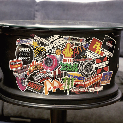 暴躁汽车贴纸套装 笔记本贴纸 行李箱贴纸