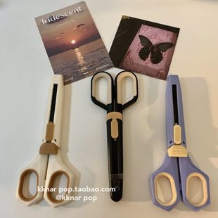 开桌面办公室ins剪刀 刀多功能开裁纸刀胶神器箱家用手工送不粘箱