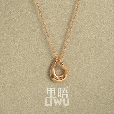 S925纯银金色项链情人节轻奢