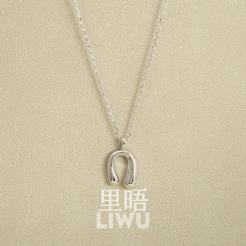 S925纯银新款马蹄项链