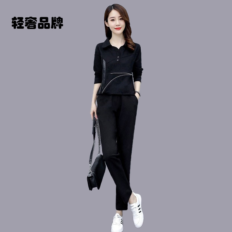 超火休闲运动卫衣两件套装女2025爆款开春穿搭小个子品牌时尚洋气