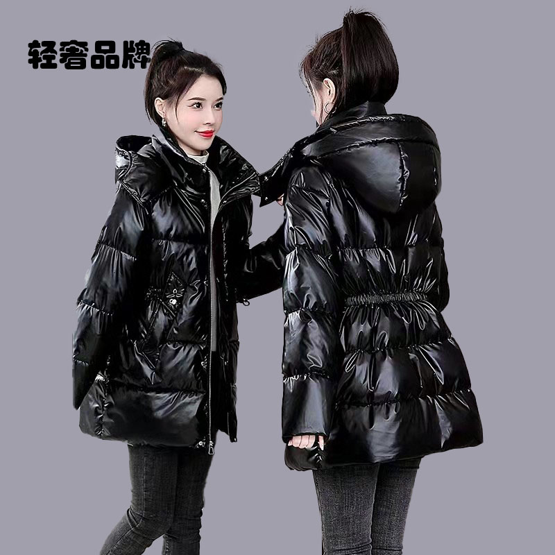 朗姿约定羽绒棉服女2026新款冬季时尚中长款免洗棉袄棉衣加厚外套