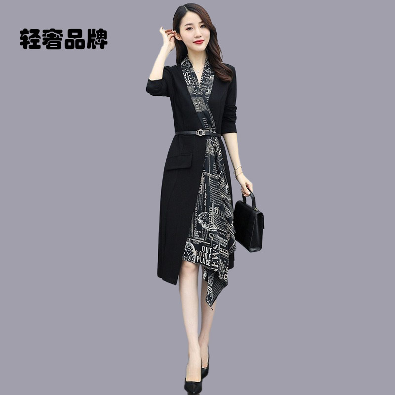小个子高端长袖高档连衣裙女春秋2025新款气质妈妈高级感