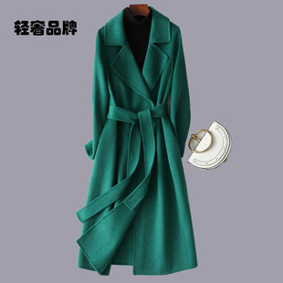 朗姿约定2026秋冬新款双面羊绒呢子羊毛大衣女中长款过膝毛呢外套