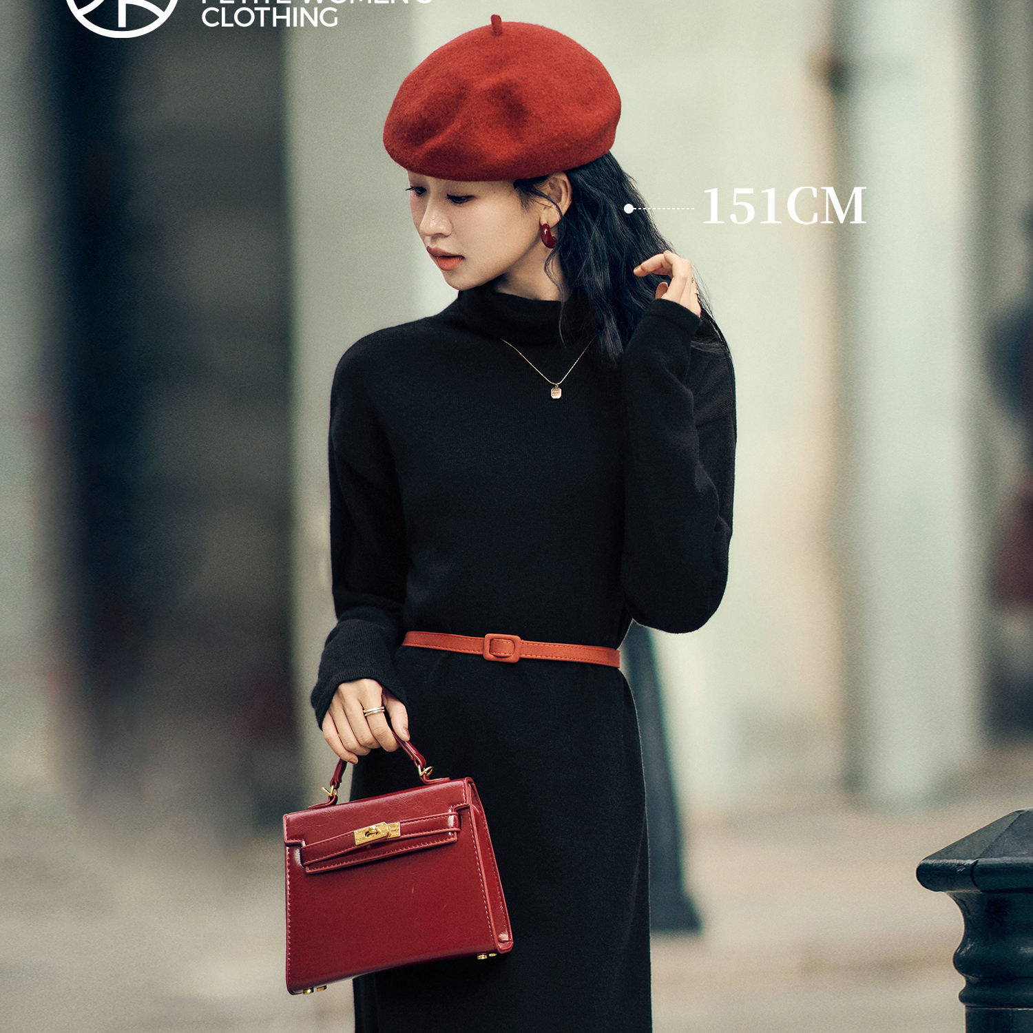 小个子黑色连衣裙巨好看的冬装