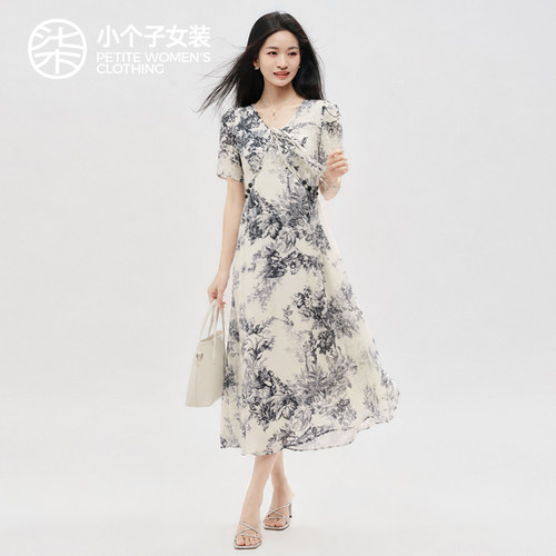 柒量一裁小个子夏季新款连衣裙