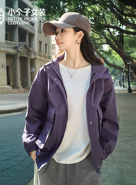 柒量一裁小个子2026新款宽松工装短外套户外时尚休闲外套4178