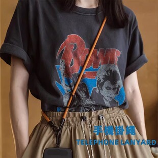 日系手机挂绳斜肩斜跨绳可背户外防丢手机带子手机壳背绳运动挂脖