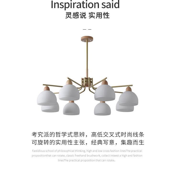 主题客厅奶油风卧室书房原木风中古民宿日式柿子客厅复古主吊灯