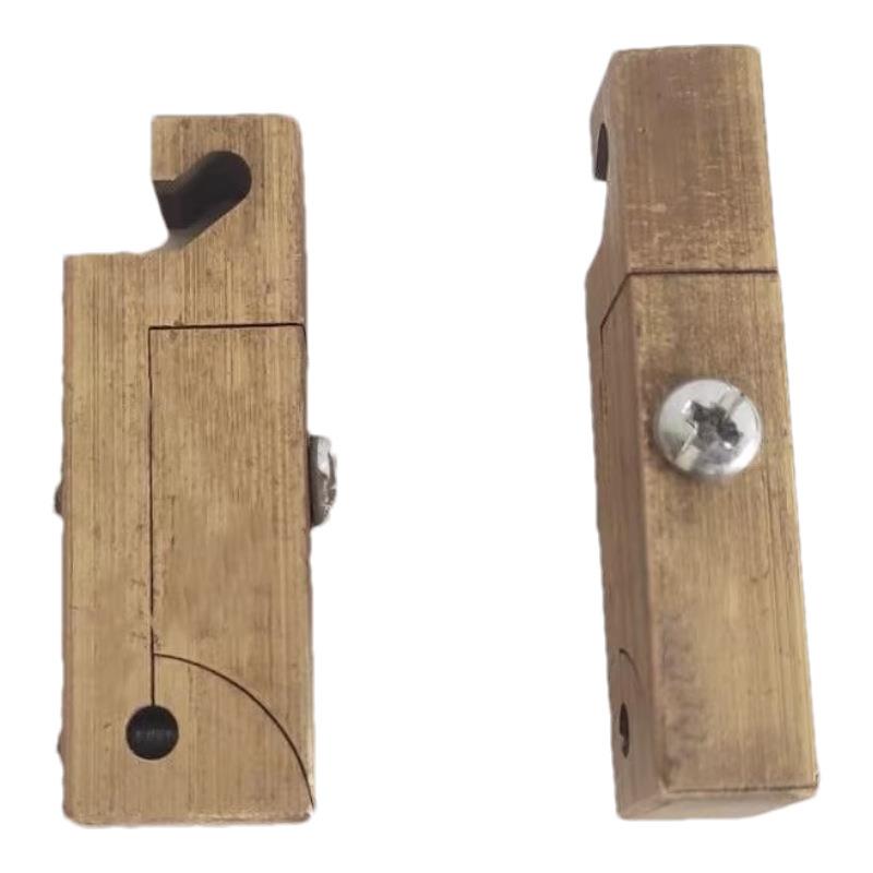 升球牌脚踏封口机 加热片铜夹块 固定块 接线块 固定铜方块 夹座