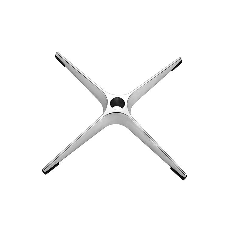 家具配件办公椅铝脚底座配件铝合金四星脚王星脚休闲椅五金脚