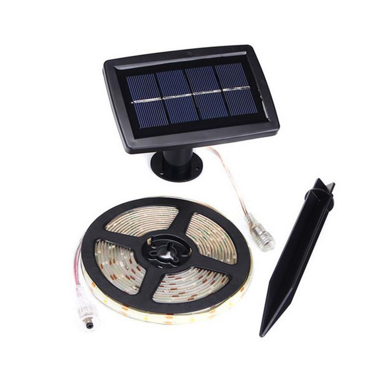 LED太阳能软灯条 3V滴胶套管防水灯带 柔性太阳能灯 绿化照明