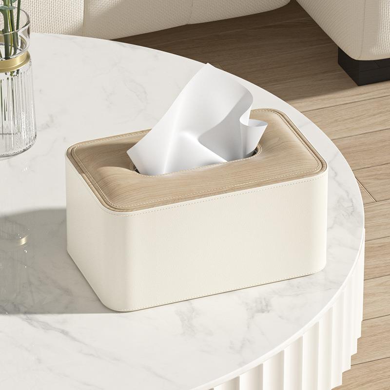 纸巾盒家用客厅创意轻奢奶油风感桌面餐巾抽纸盒可订logo纸盒