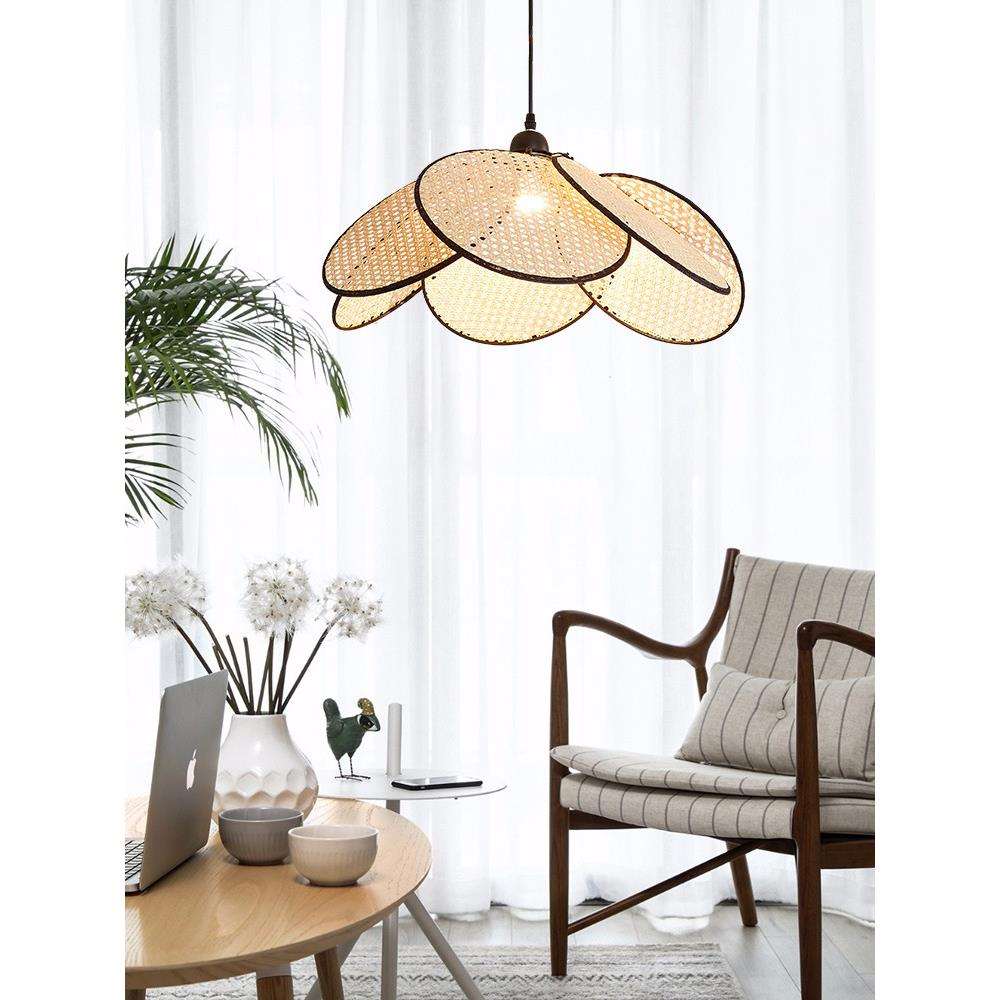 艺术灯藤艺吊灯现代简约客厅餐厅阳台玄关吧台民宿样板间装饰灯具