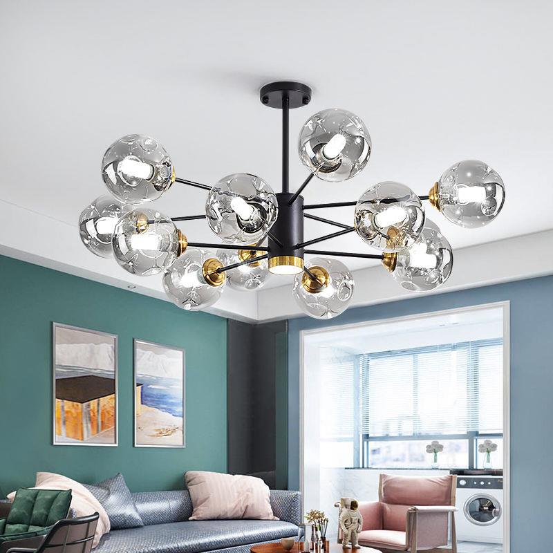 2025年新款客厅灯魔豆吊灯现代简约餐厅卧室家用全屋套餐北欧灯具