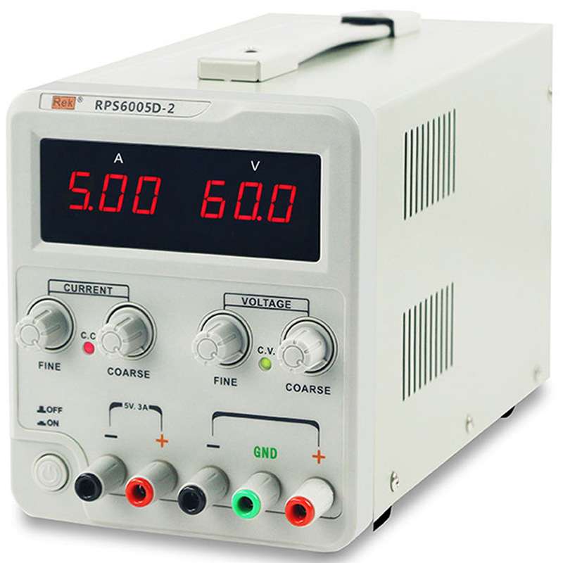 Rek/美瑞克 RPS6005D-2 数显高精度直流稳压电源 60V 5A 线性调压