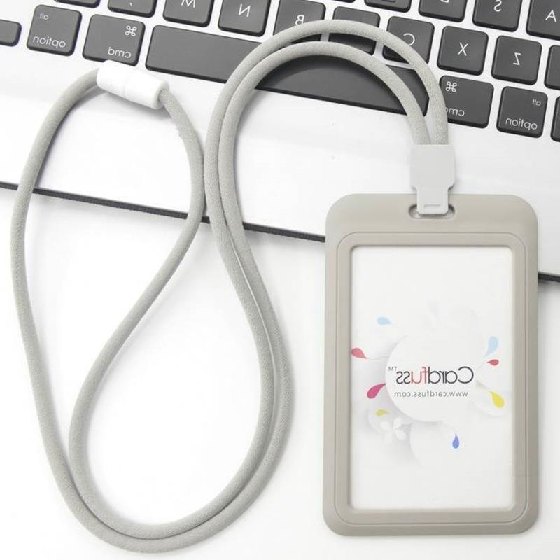 Work badge badge holder with lanyard card holder work card