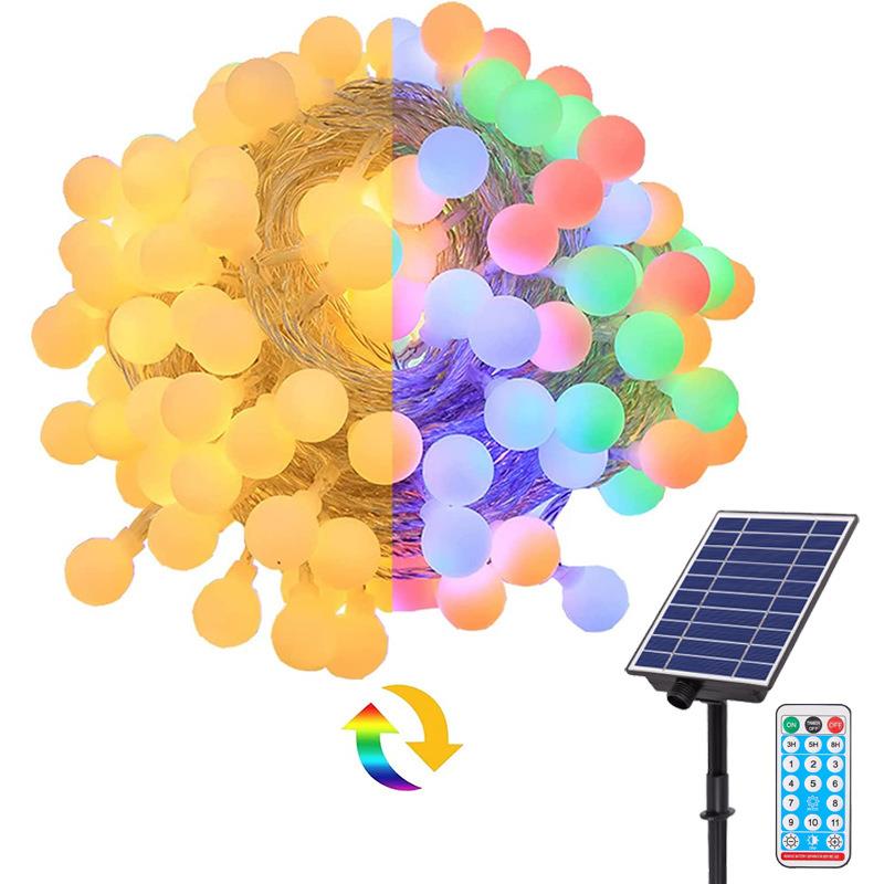 无极迷你小白球LED灯串氛围装饰彩色灯串夜市摆摊灯带球灯串