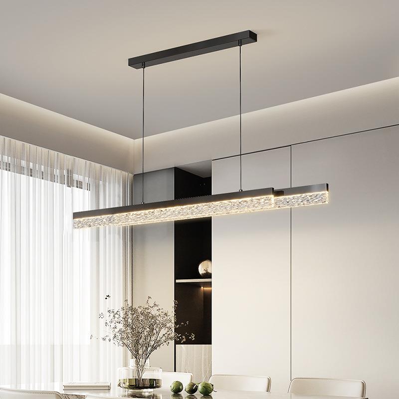 长条餐厅吊灯现代简约2025年新款设计师意式轻奢餐桌吧台吊灯具