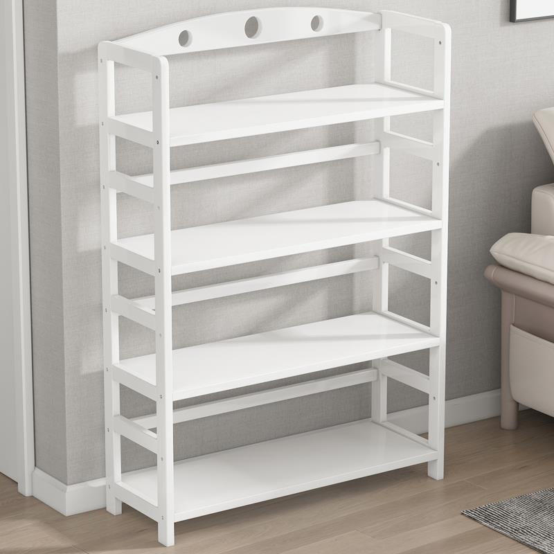 楠竹书架简易多层客厅储物柜厨房置物架儿童学生实木小收纳架落地