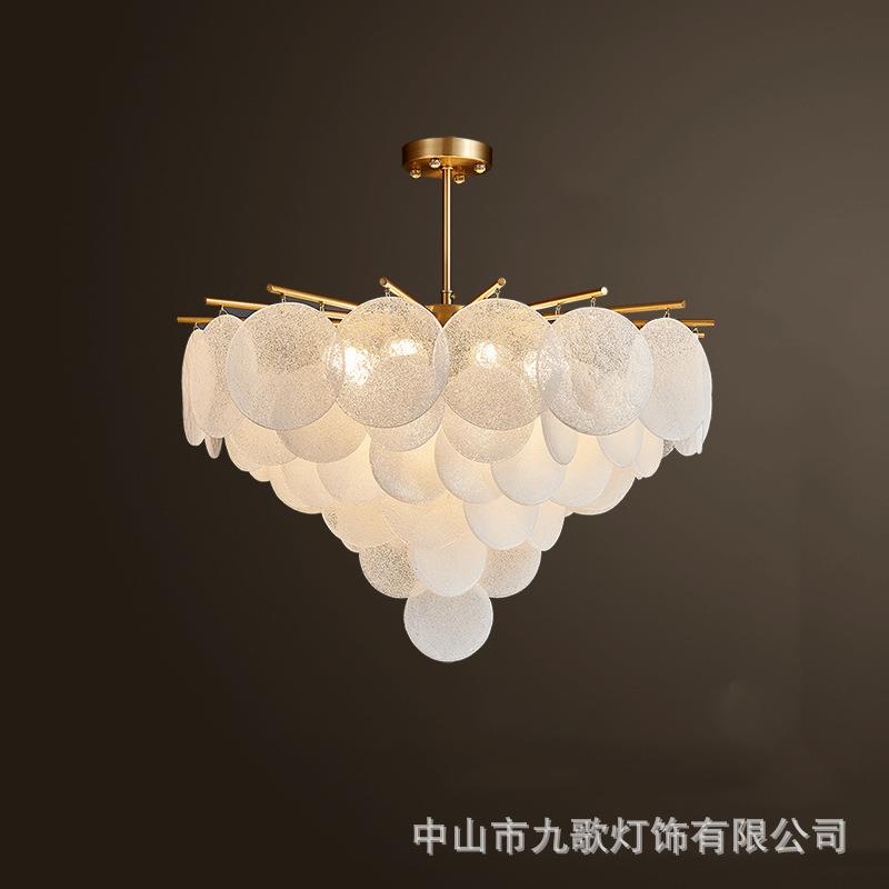 后现代简约餐厅客厅卧室灯具别墅楼梯间网红设计师轻奢水晶吊灯