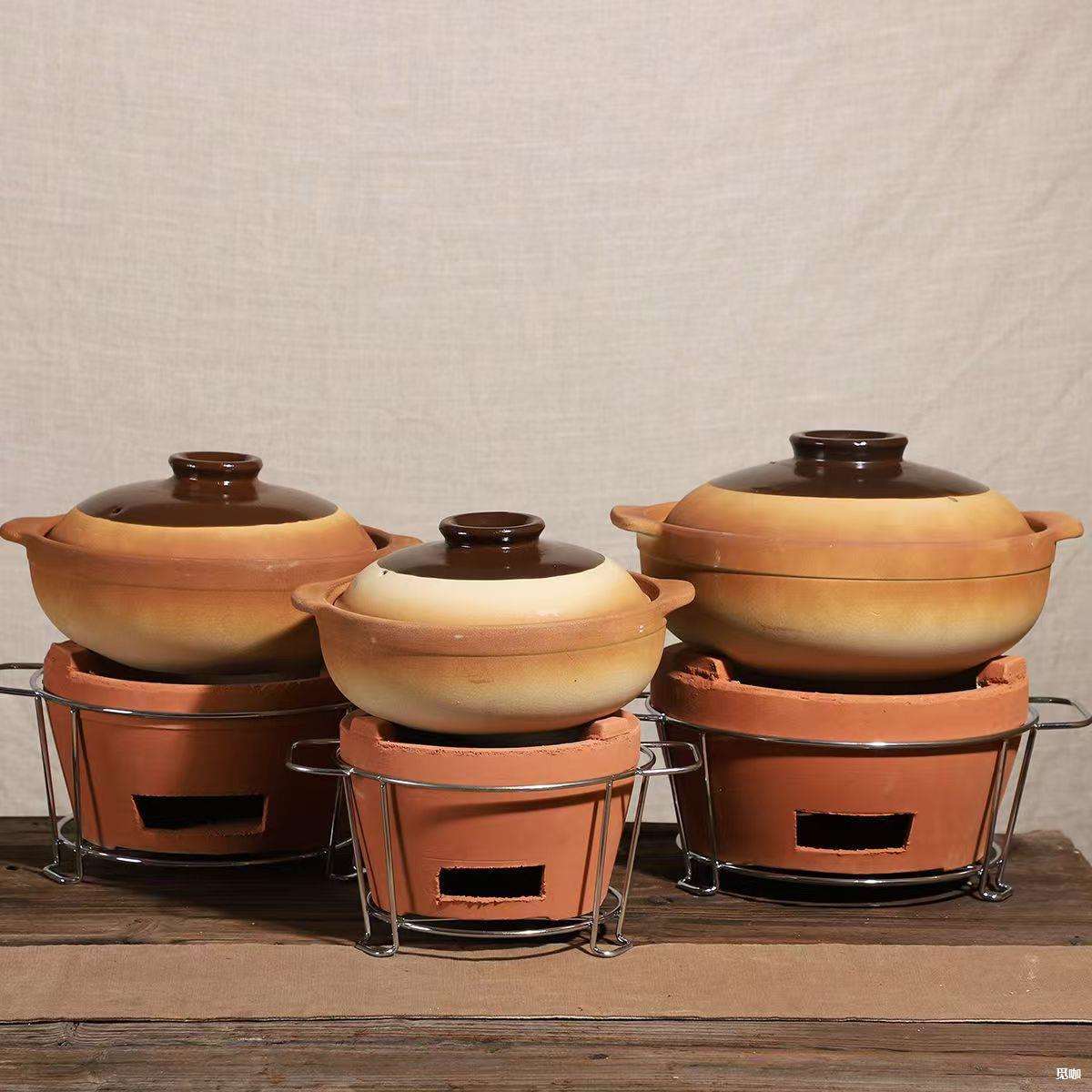 炭炉家用老式风炉商用港式打边炉户外取暖炭炉泥炉围炉煮茶红泥炉