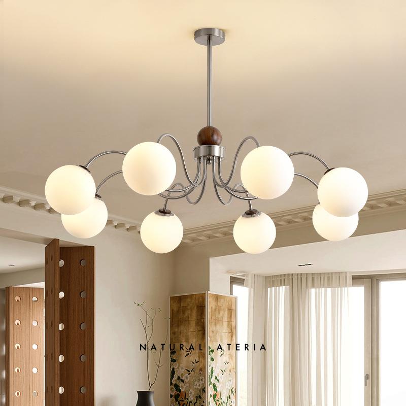 法式中古客厅灯主灯吊灯餐厅灯具魔豆美式南洋复古风卧室灯魔豆灯