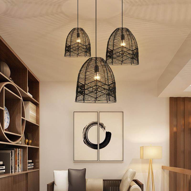 藤编吊灯编织藤艺创意个性简约日式田园卧室餐厅客栈民宿灯具,电子元器件市场,集成电路（IC）,淘宝优惠券,粉丝福利购,淘宝优惠卷