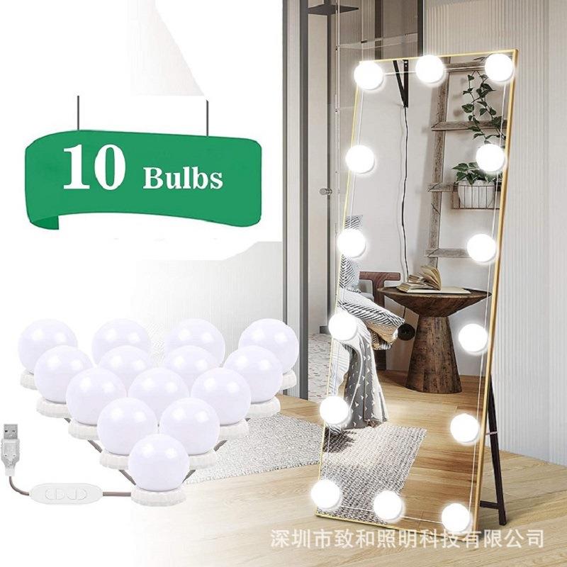 镜前灯工厂直销化妆灯泡亚马逊爆款浴室梳妆台镜子灯led灯泡串