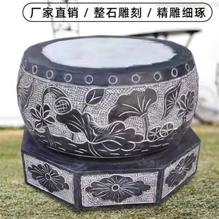 柱墩石庭院装饰柱墩底座柱础石墩子仿古古建可定制柱脚青石柱顶石