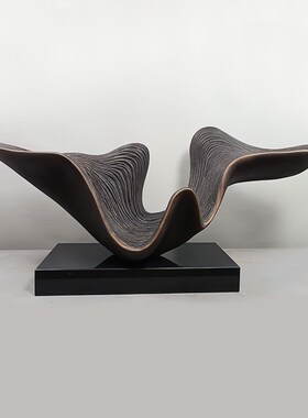 酒店大堂落地雕塑摆饰大轻奢摆件玻璃钢家居售楼处前台装饰艺术品