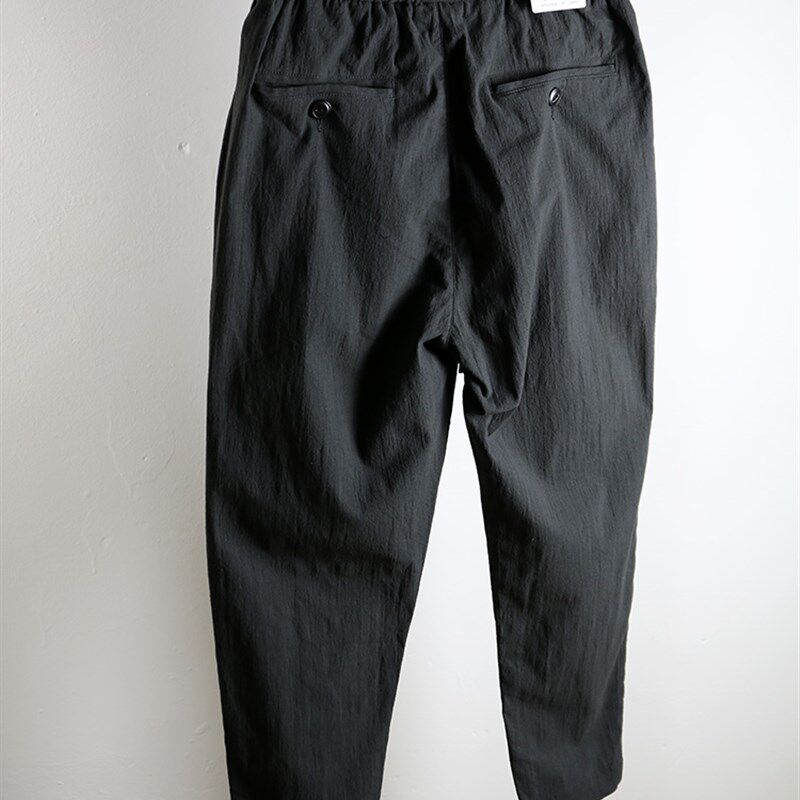 夏季新款薄款纯棉麻哈伦小脚抽绳松紧腰休闲裤男九分裤宽松透气