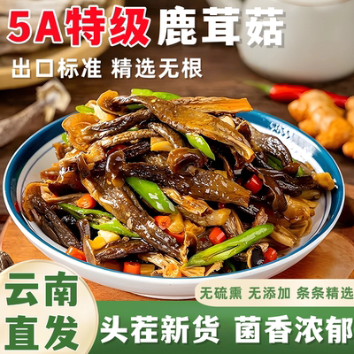 鹿茸菇干货特级正品官方旗舰店商用非野生优质云南高山鹿茸菌蘑菇