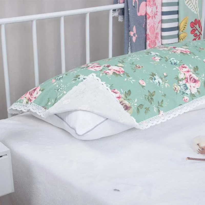 双人枕巾1.5米1.2米1.8米长枕长款巾1.5m纯棉全棉长枕头巾新品