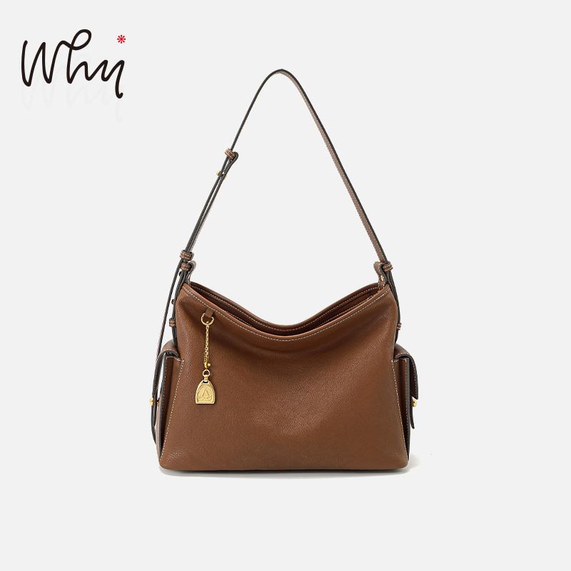 WHY头层牛皮托特包大容量