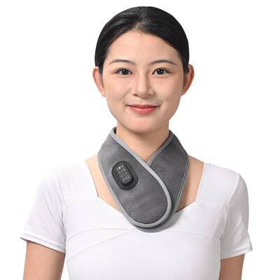 充电震动护颈脖套石墨烯加热颈椎