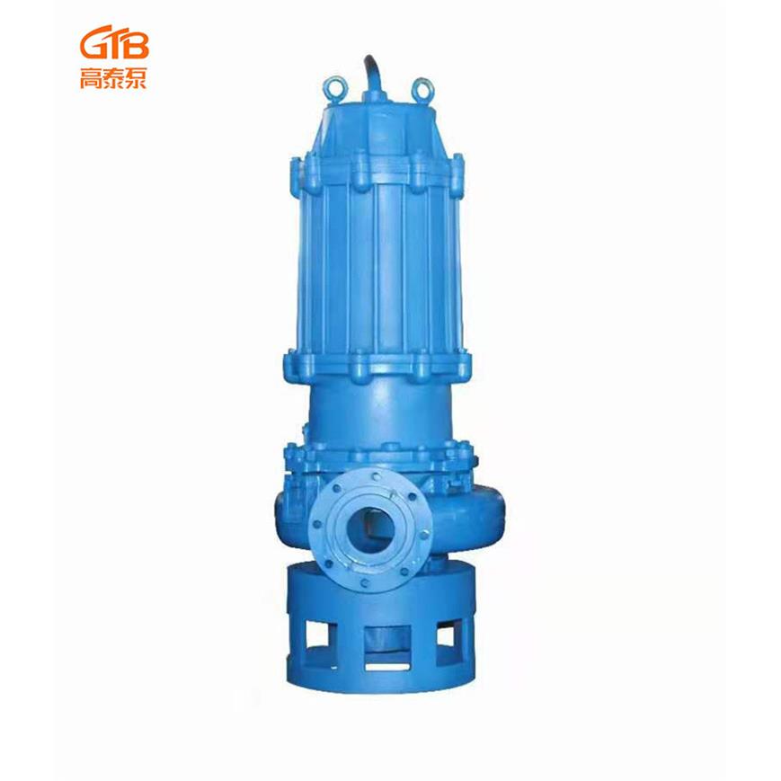 供应抽沙泵河道搅拌380V高铬合金耐磨液下NSQ排污潜水无堵塞泥沙