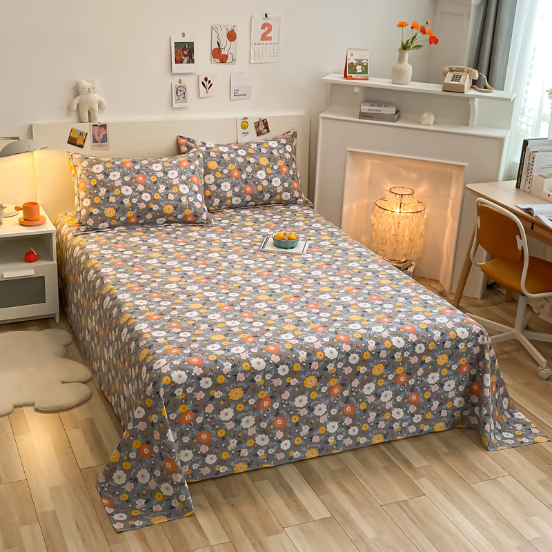 加厚全棉磨毛床单单件纯棉保暖秋冬季节被单1.8米床单人双人