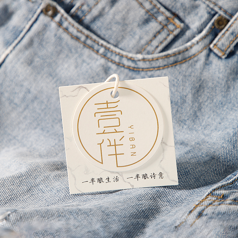 衣服吊牌定制服装商标价格标签订做高档女装挂牌定做吊卡设计logo