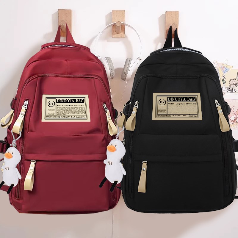 初中高中生轻便休闲女生背包小学生三到六年级女童大容量男生书包