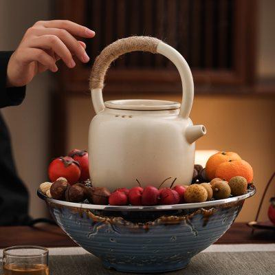 家用室内电陶炉煮茶炉围炉煮茶蒸茶玻璃茶壶罐罐茶泡茶一套煮茶器