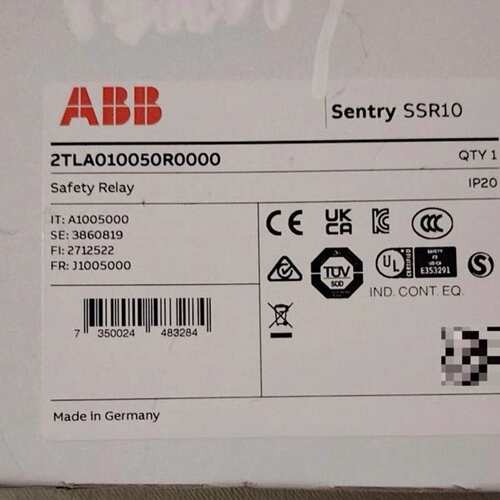 {议价}ABB安全继电器Sentry SSR10，型号2TLA010{议价}