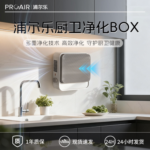 浦尔乐厨卫空气净化器吸烟除味