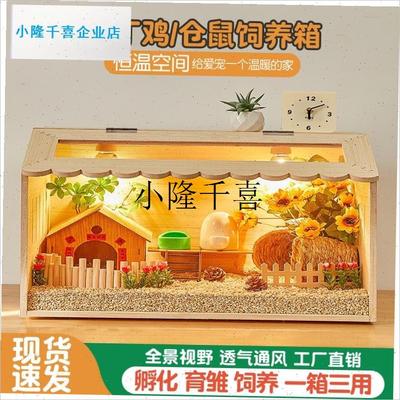 芦丁鸡饲养箱造景宠物q专用箱鸡窝卢丁鸡养箱幼鸡的保温箱小鸡笼l