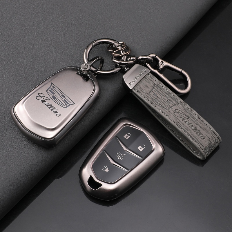 适用凯迪拉克ct5钥匙套xt5/xt4/ct6/xt6/atsl/ct4枪色TPU全包壳