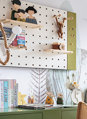 现代简约样板间儿童房书桌