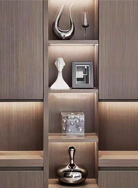 现代轻奢样板间售楼处玄关